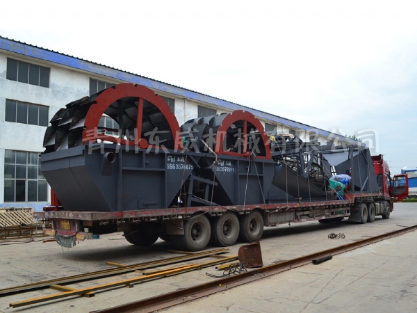 洗沙設備發(fā)貨現(xiàn)場