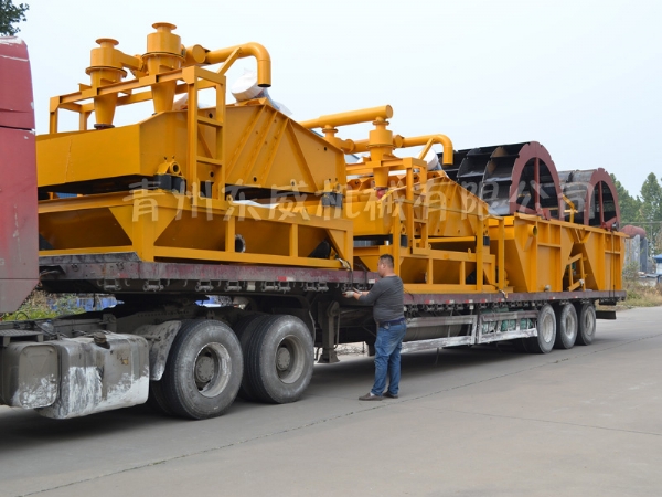  洗沙設備發(fā)貨現(xiàn)場